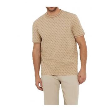 Tricou barbati Z2YI05J1314 -  Bumbac/Elastan - Bej -