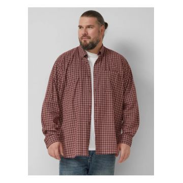 Big Sizes Camasa casual - barbati big sizes - cu imprimeu in carouri - Regular fit - Rosu
