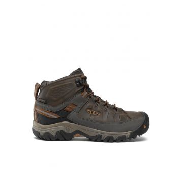 Bocanci de trekking pentru barbati -  Targhee III MID WP - Piele naturala - Masliniu inchis/Maro auriu - Verde/Negru