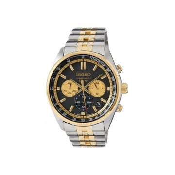 Ceas barbati  Chronograph - 65767 - Argintiu/Auriu