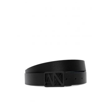 Curea barbati -  piele naturala - negru - One Size