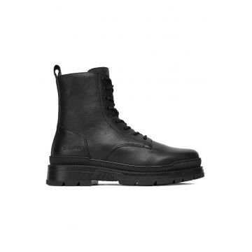 Ghete barbati -  piele naturala - Negru