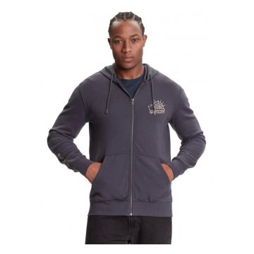 Hanorac pentru barbati -  Zip Hoodie EQYFT05133-KSH0 - Albastru marin - XXL