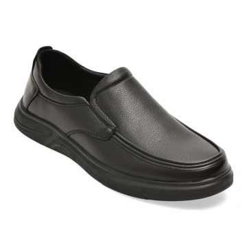 Mocasini BITE THE BULLET negri, T89632, din piele naturala