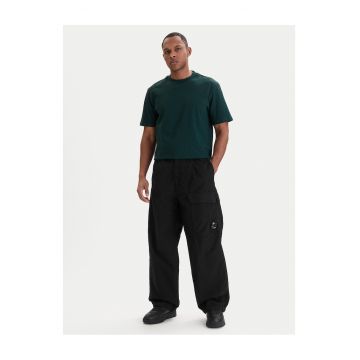 Pantaloni barbati -  bumbac - negru - fermoar - Negru