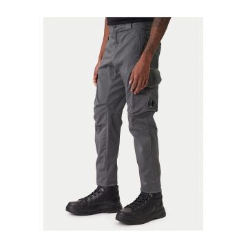 Pantaloni barbati -  gri - bumbac/elastan