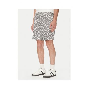 Pantaloni scurti barbati Jack Jones - 12277620 - Bumbac/Viscoza - Gri - Gri
