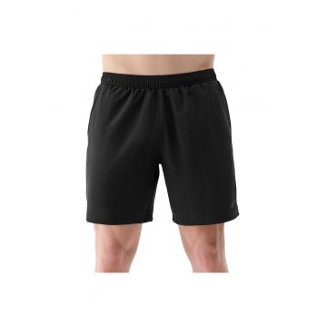 Pantaloni scurti pentru barbati  4FWSS25TFSHM0912 - poliester/elastan - negru