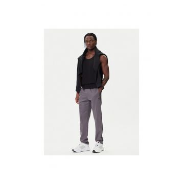 Pantaloni sport barbati -  gri - bumbac si poliester reciclat -