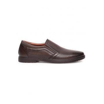 Pantofi barbati -  din piele naturala - maro