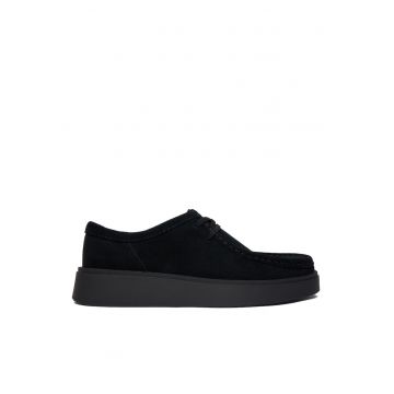 Pantofi barbati -  din piele naturala - negru