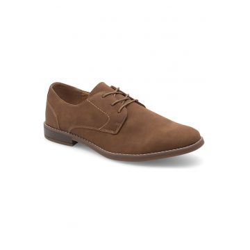 Pantofi barbati -  elegant - camel - sintetic -