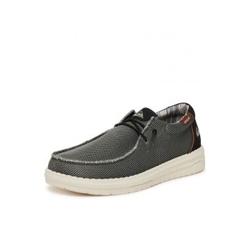 Pantofi barbati -  gri - textil -