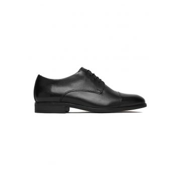 Pantofi barbati -  material piele naturala - eleganti - negru