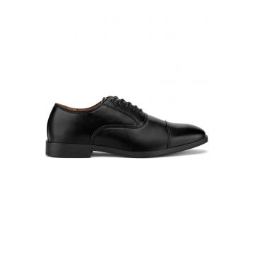 Pantofi barbati -  material sintetic - negru