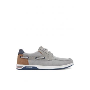 Pantofi barbati -  material textil - gri