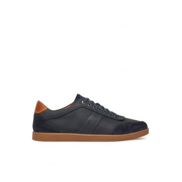 Pantofi barbati -  piele - bleumarin