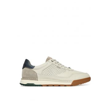 Pantofi barbati -  piele naturala - alb