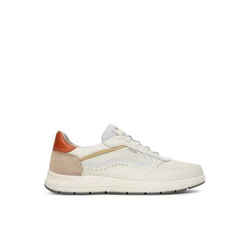 Pantofi barbati -  piele naturala - confortabili - alb