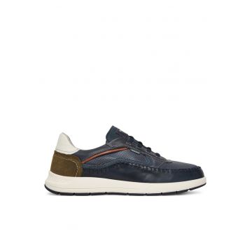 Pantofi barbati -  piele naturala - confortabili - albastru