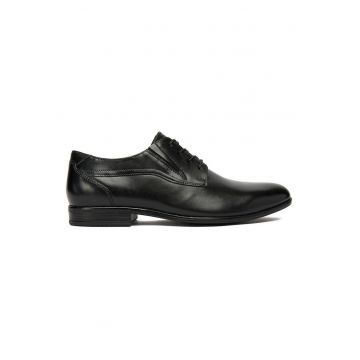 Pantofi barbati -  piele naturala - confortabili - negru -