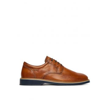Pantofi barbati -  piele naturala - maro deschis