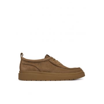 Pantofi barbati -  piele naturala/material sintetic - bej