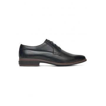 Pantofi barbati -  piele naturala - negru -