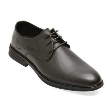 Pantofi eleganti BITE THE BULLET negri, 4T89516, din piele naturala