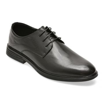 Pantofi eleganti BITE THE BULLET negri, T86232, din piele naturala