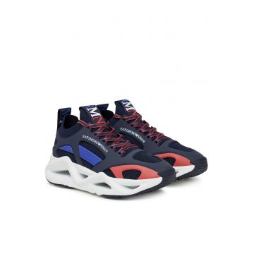 Pantofi sport barbati -  Sky Captain/Surf The Web/White - freestyle - negru - textil