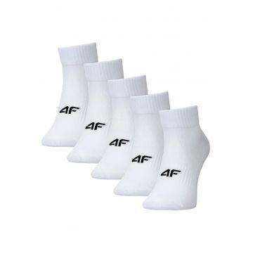 Set 5 perechi de sosete pentru barbati -  Bumbac - Alb -