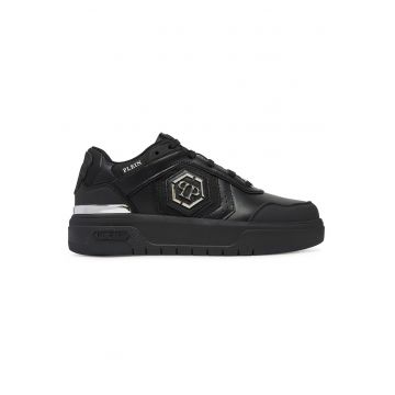 Tenisi barbati -  piele ecologica - negru - stil modern - confort maxim -