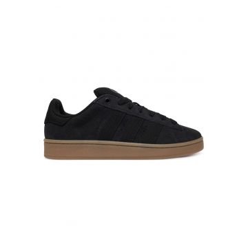Tenisi barbati -  piele naturala - negru - material sintetic