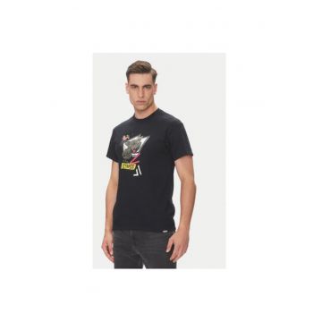 Tricou barbati  4130004126 - Bumbac - Negru - Negru