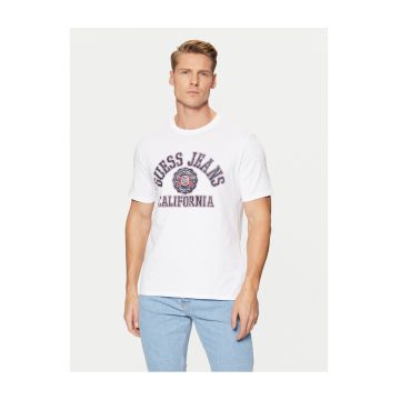 Tricou barbati  alb - bumbac -