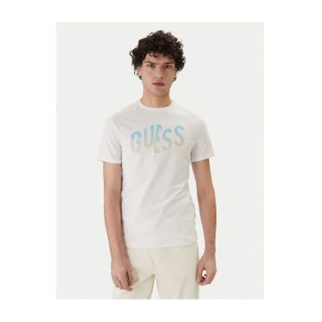 Tricou Barbati -  Alb - Slim fit - Bumbac/Elastan