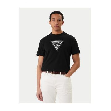 Tricou barbati -  bumbac - negru - model clasic