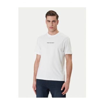 Tricou barbati -  bumbac organic - albdwqfwqdfwq - Alb