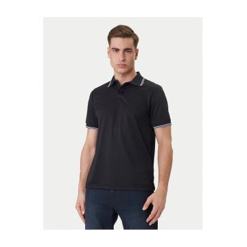 Tricou barbati  poliester reciclat - negru