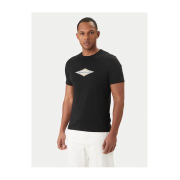 Tricou Barbati  Slim Fit Negru - Negru