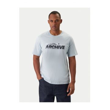 Tricou clasic barbati -  bumbac organic - albastru deschis