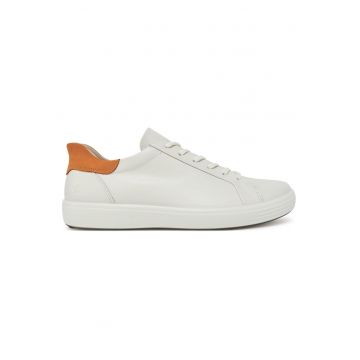 Adidasi barbati -  piele naturala - alb -