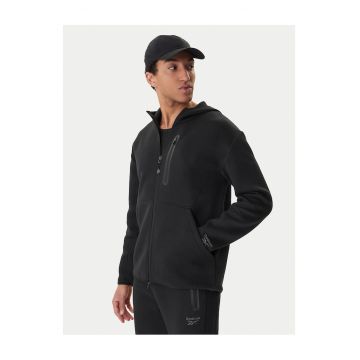 Bluza barbati -  fermoar - negru - 55% bumbac - 45% poliester