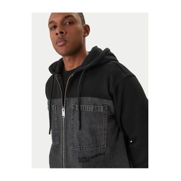 Geaca de blugi Barbati -  50% bumbac - 50% bumbac organic - Gri