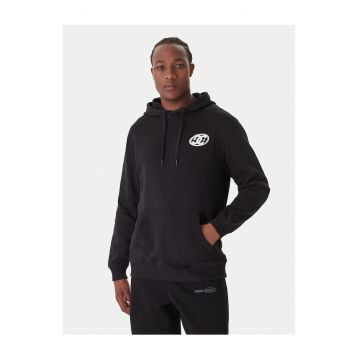 Hanorac de barbati  negru - model cu gluga