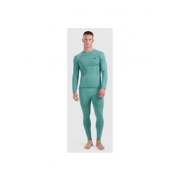 Lenjerie termoactiva  barbati - turcoaz - fara cusaturi - poliester - Verde