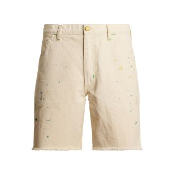 Pantaloni scurti barbati  bej - material respirabil -