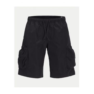 Pantaloni scurti barbati Jack Jones - 12269386 - Poliester - Gri - Negru