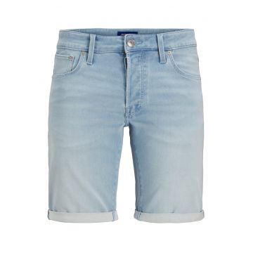 Pantaloni scurti din denim barbati Jack Jones - 12269609 - Bumbac/Viscoza - 2XL INTL - Albastru